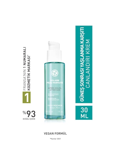 Cildin Gün Boyu Nemli Kalmasını Sağlayan Güneş Sonrası Nemlendirici Yüz Kremi 30ml