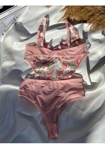 lyzis tekstil özel tasarım bady suit Pembe