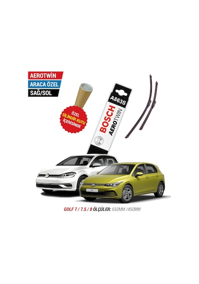 Bosch Aerotwin A863S VW Golf 7 / 7.5 / 8 Silecek (2012-2024)