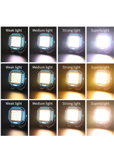 Powermaster Mx-w893 4000k - 7000k - Kırmızı 30 Cob Ledli 30 Watt Çok Fonksiyonlu Çalışma Lambası Po