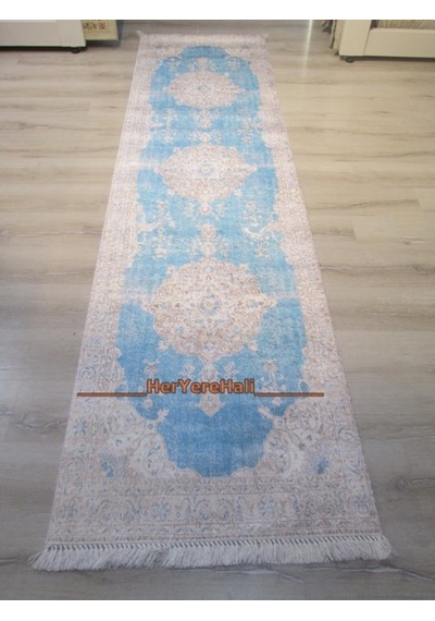 Joker Halı Tiffany Concept Tsy07Turkuaz 80X300 cm Kadife Dokulu Kaymaz Yolluk Joker Halı Tiffany Concept Tsy07Turkuaz 80X300 cm Kadife Dokulu Kaymaz Yolluk