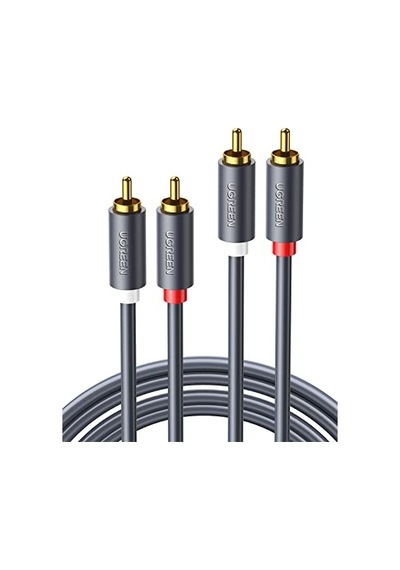 Ugreen 2rca To 2rca Ses Kablosu, 1 Metre, Antrasit