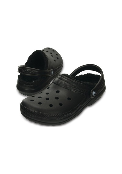 Crocs Classic Lined Clog Uniseks Terlik 203591-060 Siyah