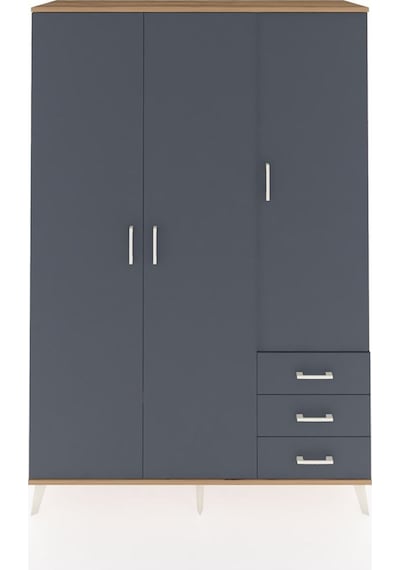 Hyperion Dolap 6 Raflı 3 Çekmeceli Tek Askılı 132x44x195 Çam-antrasit/antrasit Antrasıt/antrasıt Hyperion Dolap 6 Raflı 3 Çekmeceli Tek Askılı 132x44x195 Çam-antrasit/antrasit Antrasıt/antrasıt