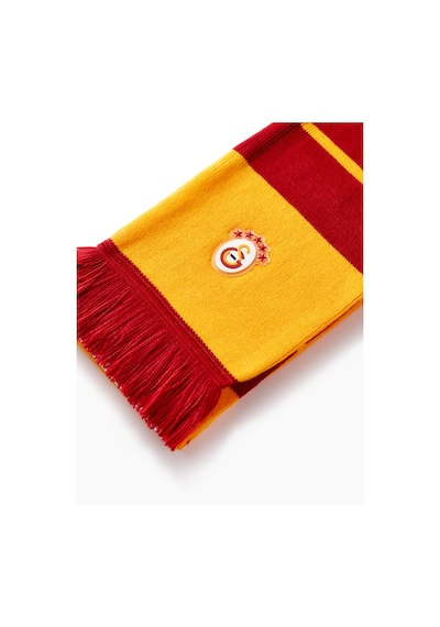 Gsstore Galatasaray 5 Yıldızlı Çocuk Triko Atkı C252203 Sarı - Kırmızı