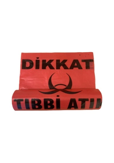 Atık Baskılı Orta Boy çöp poşeti 55x60