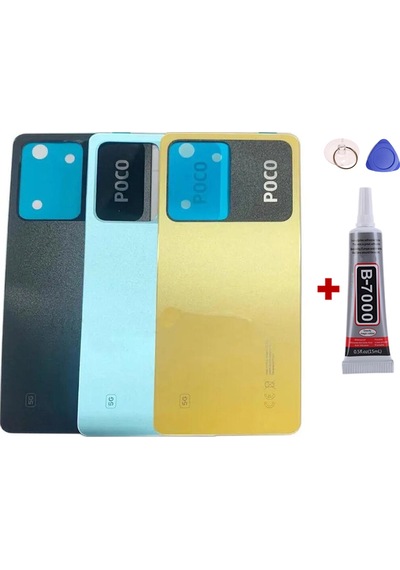 Xiaomi Xiaomi Poco X5 Pro Siyah Arka Kapak Batarya Kapağı Pil Kapağı Yapışkan Ve Sökme Aparatıyla Beraber Full Set Siyah
