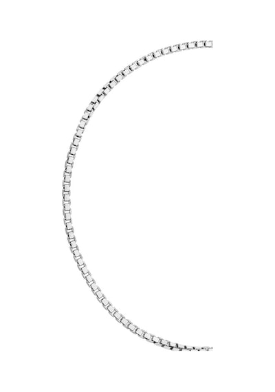 925 Ayar Gümüş Unisex Küp Zincir Bileklik 2 Mm Kalınlık 19 3 Cm Uzatmalı Gri