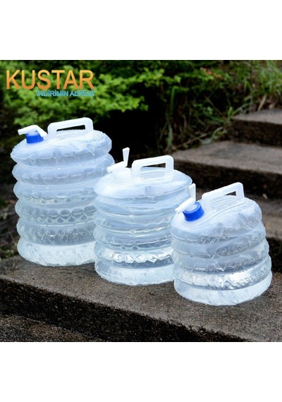 Katlanabilir Musluklu Outdoor Kamp Su Bidonu 10 L Piknik Su B Çok Renkli
