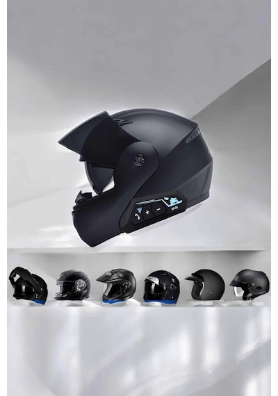 Kask Kulaklığı Motosiklet Intercom Interkom Dinleme Konuşma Özellikli Su Geçirmez Najmaddin 10"