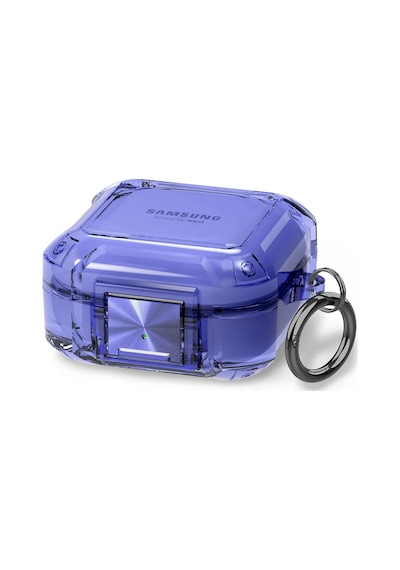 Microsonic Samsung Galaxy Uyumlu Buds Live Kılıf Safety Lock Protection Mavi