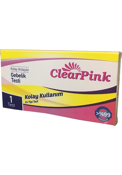 Clear Pink Gebelik Testi 1 Test