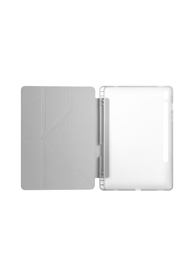 Samsung Galaxy Uyumlu Tab S10 Lite 11 Inc Sm-x400 Üçgen Katlanabilir Kalemlikli Yatay Dikey Standlı Kılıf Kapaklı Kılıf