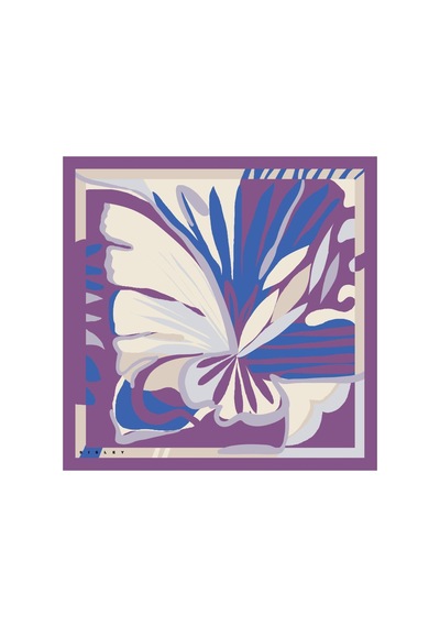 Sisley Flora Bandana/fular -2018-47 47 Mor