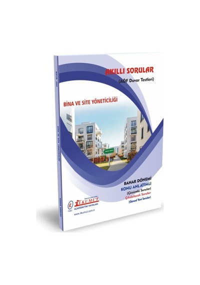 İlkumut Yayınları - Bina Ve Site Yöneticiliği - Konu Anlatımlı - Çözümlü Sorular
