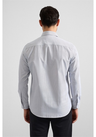 Süvari Siyah Regular Klasik Yaka Casual Gömlek Gm2025300052-s09 Siyah