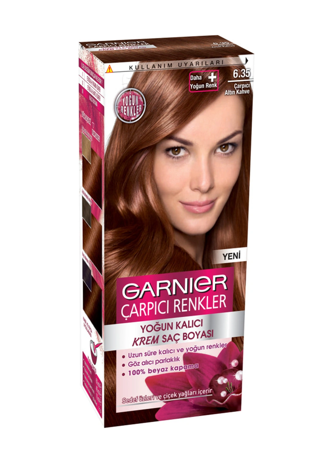 Garnier Çarpıcı Renkler Saç Boyası 6-35 Çarpıcı Altın Kahve