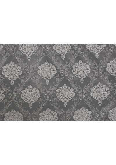 Çerçeveli Damaks Krem Hazır Dikilmiş Pileli Fon Perde 300x260 Cm