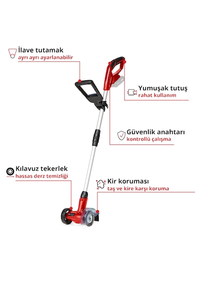 Einhell GC-CC 18 Li - Solo Akülü Derz Temizleme Makinesi - 3424050