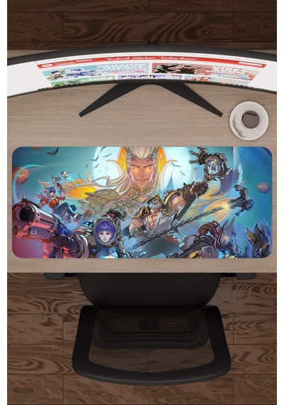 Overwatch Kaymaz Dikişli Kauçuk Oyuncu Mousepad V4 - 70x30 Xl Gaming Mouse Pad Fare Altlığı