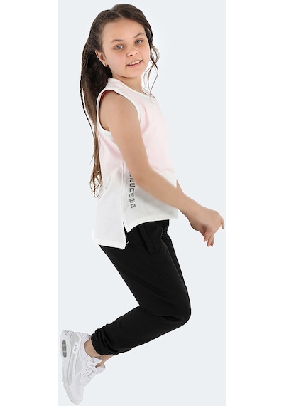 Slazenger DYLAN IN Kız Çocuk Tişört Beyaz