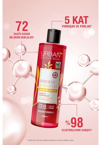 Hibiscus & Shea Butter Kıvırcık Ve Dalgalı Saçlara Özel Şampuan Set 2x350ml-sülfatsız-vegan
