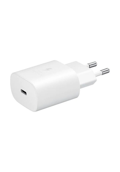 Samsung EP-TA800N Type C 25W Kablosuz Hızlı Şarj Adaptörü Beyaz (Teşhir )