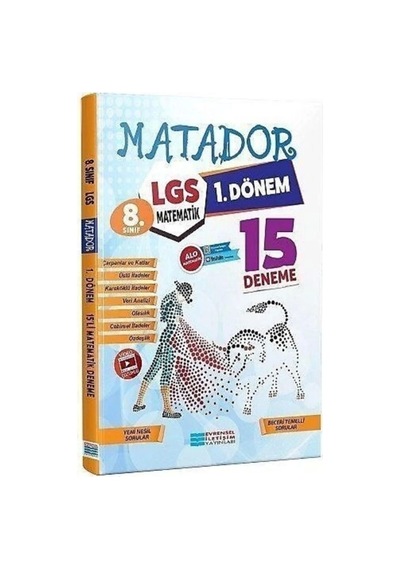Lgs 1. Dönem Matematik 15 Li Deneme Video Çözümlü Evrensel Iletişim Yayınları
