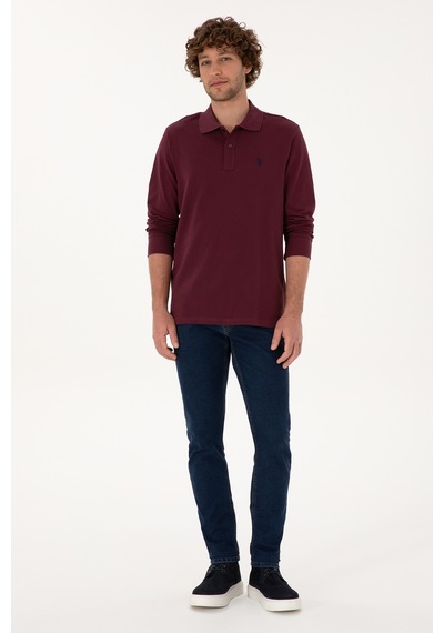 U.s. Polo Assn. Erkek Plum Sweatshirt 50307688-vr177 New Plum