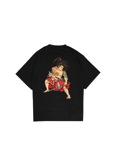 Noıssey Asian Siyah Oversize Unisex T-shirt