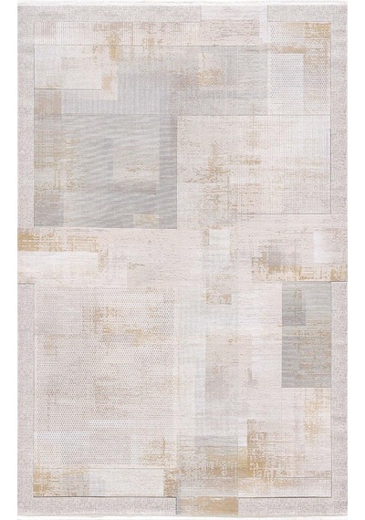 Artemis Halı Couture 00928a Bej Beyaz Modern Desen İpek Halı