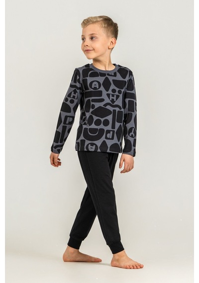 Rolypoly Erkek Çocuk Gri Uzun Kol Pijama Takım Rp3869-c-v1 Rp3869-c-v1