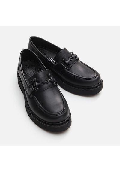 Hotiç Hakiki Deri Siyah Kadın Loafer 01ayh294710a100 Siyah