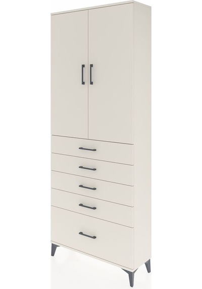 Arges Dolap 3 Raflı 5 Çekmeceli 2 Kapaklı 88x30x221 Aytaşı-ay... Aytaşı