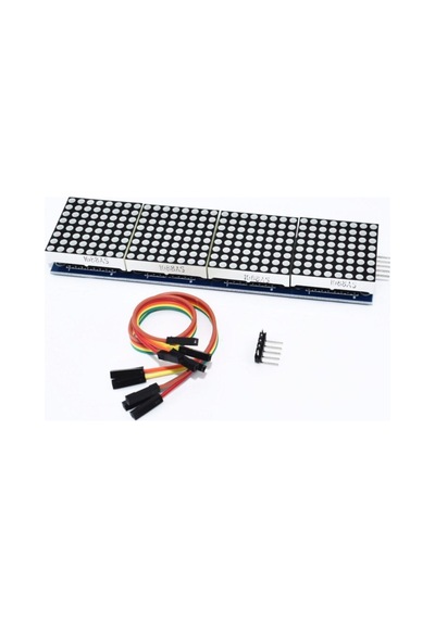 Max7219 4 Adet 8x8 64 Nokta Led Matrix Modül Dot Matrix 5v Ortak Katot Led Ekran Saat