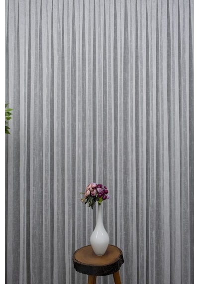 Evdepo Home Kullanıma Hazır Keten Tül Perde (540683508)
