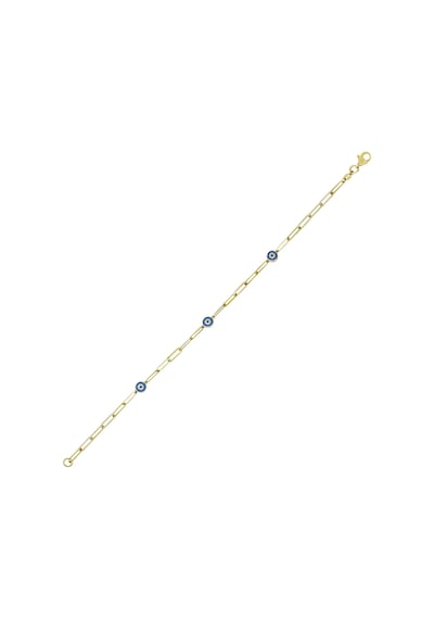 Altın Nazar Boncuklu Bileklik T075593 Sarı Altın