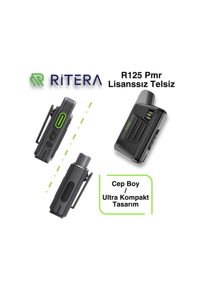 Ritera R125 Pmr Lisansız El Telsizi