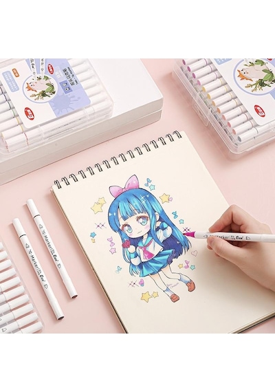 Valkyrie 48 Adet Slim Marker Kalem Seti
