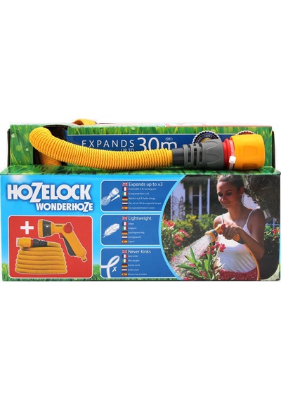 Hozelock 101261H Wonderhoze 30M Uzayan Hortum + Sprey Tabanca Set