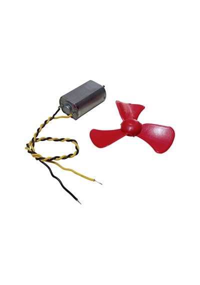 15cm Kablo Lehimli Dc 3-6v Motor Ve Pervane Seti Hobi Oyuncak Elektrik Deney Motoru
