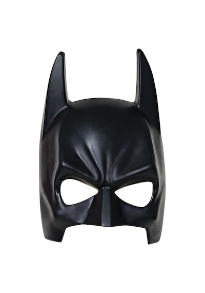 Siyah Renk Çocuk Boy Arkadan Lastikli Batman Maskesi Yarasa   Adam