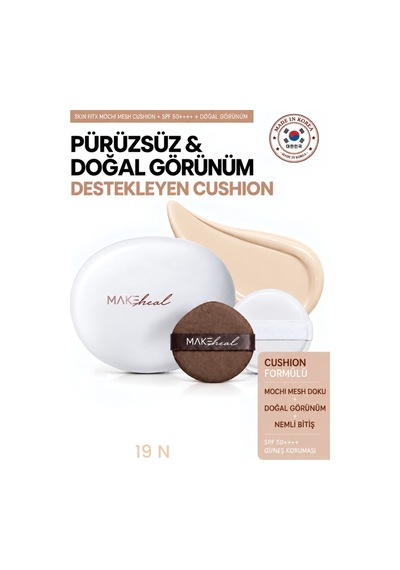 Skin Fitx Mochi Mesh Cushıon/pürüzsüz Ve Doğal Görünüm Destekleyen Cushıon No.19 Ivory