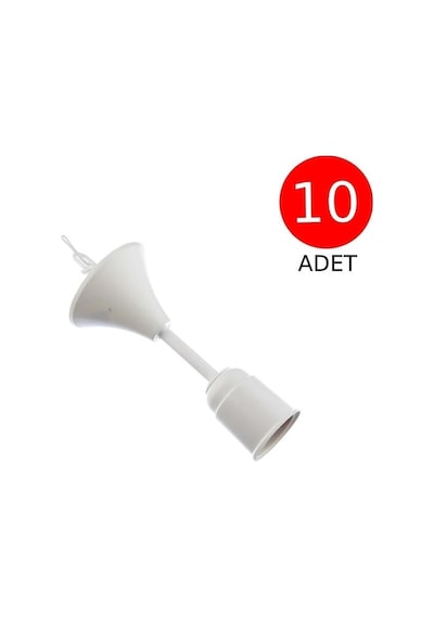 Tek-iş E27 Duy Porselen Asma Takımı Tij Takımı 10 Adet