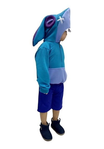 Kapüşonlu Cosplay Leon Shark Kostümü
