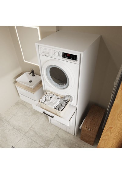 Aqua Bagno Urban Smartbox Çamaşır Ve Kurutma Makinesi Dolabı -çekmeceli-2 Parça-beyaz Abs.50.01.01.01 Aqua Bagno Urban Smartbox Çamaşır Ve Kurutma Makinesi Dolabı -çekmeceli-2 Parça-beyaz Abs.50.01.01.01