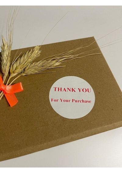Thank You For Your Purchase Yuvarlak Yapışkanlı Etiket 4x4 Cm 120 Adet