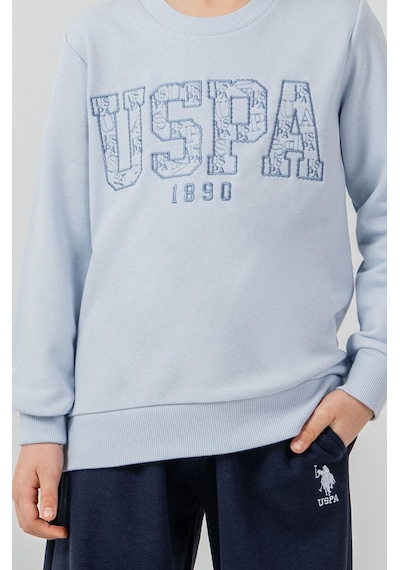 U.S. Polo Assn. Erkek Çocuk Nakışlı Mavi Uzun Kol Eşofman Takımı Us2610-c-v1 Us2610-c-v1
