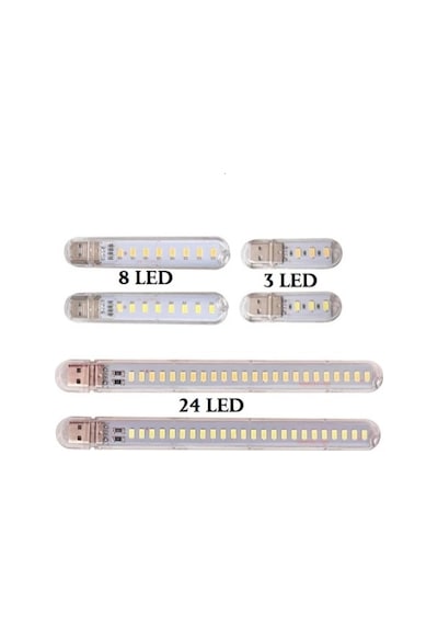 Taşınabilir Mini USB Beyaz LED Lamba 8 Ledli 5730 SMD Kamp Stick Taşınabilir Mini USB Beyaz LED Lamba 8 Ledli 5730 SMD Kamp Stick