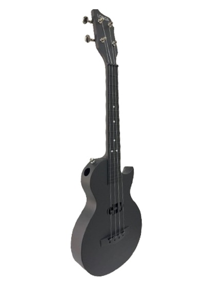 Carbon Fiber Ukulele Tam Profesyonel Ful Set Mat Siyah